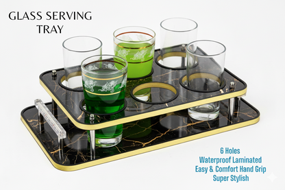 𝐋𝐮𝐱𝐮𝐫𝐲 𝟔-𝐇𝐨𝐥𝐞 𝐆𝐥𝐚𝐬𝐬 𝐒𝐞𝐫𝐯𝐢𝐧𝐠 𝐓𝐫𝐚𝐲 + 𝐅𝐫𝐞𝐞 𝐃𝐞𝐥𝐢𝐯𝐞𝐫𝐲