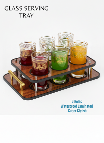 𝐋𝐮𝐱𝐮𝐫𝐲 𝟔-𝐇𝐨𝐥𝐞 𝐆𝐥𝐚𝐬𝐬 𝐒𝐞𝐫𝐯𝐢𝐧𝐠 𝐓𝐫𝐚𝐲 + 𝐅𝐫𝐞𝐞 𝐃𝐞𝐥𝐢𝐯𝐞𝐫𝐲