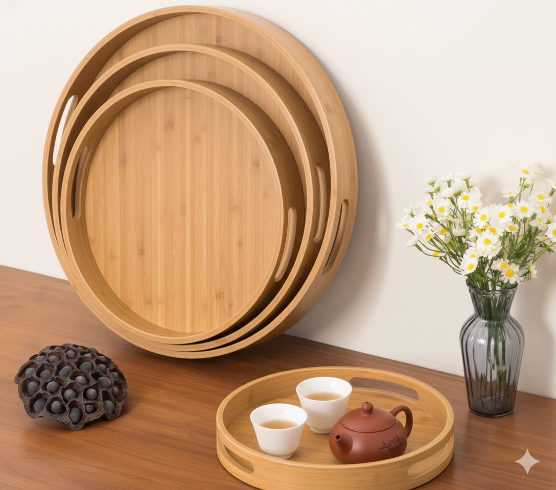 𝐖𝐨𝐨𝐝𝐞𝐧 𝐁𝐚𝐦𝐛𝐨𝐨 𝐒𝐞𝐫𝐯𝐢𝐧𝐠 𝐓𝐫𝐚𝐲 (𝟑 𝐩𝐢𝐞𝐜𝐞 𝐬𝐞𝐭) + 𝐅𝐫𝐞𝐞 𝐃𝐞𝐥𝐢𝐯𝐞𝐫𝐲