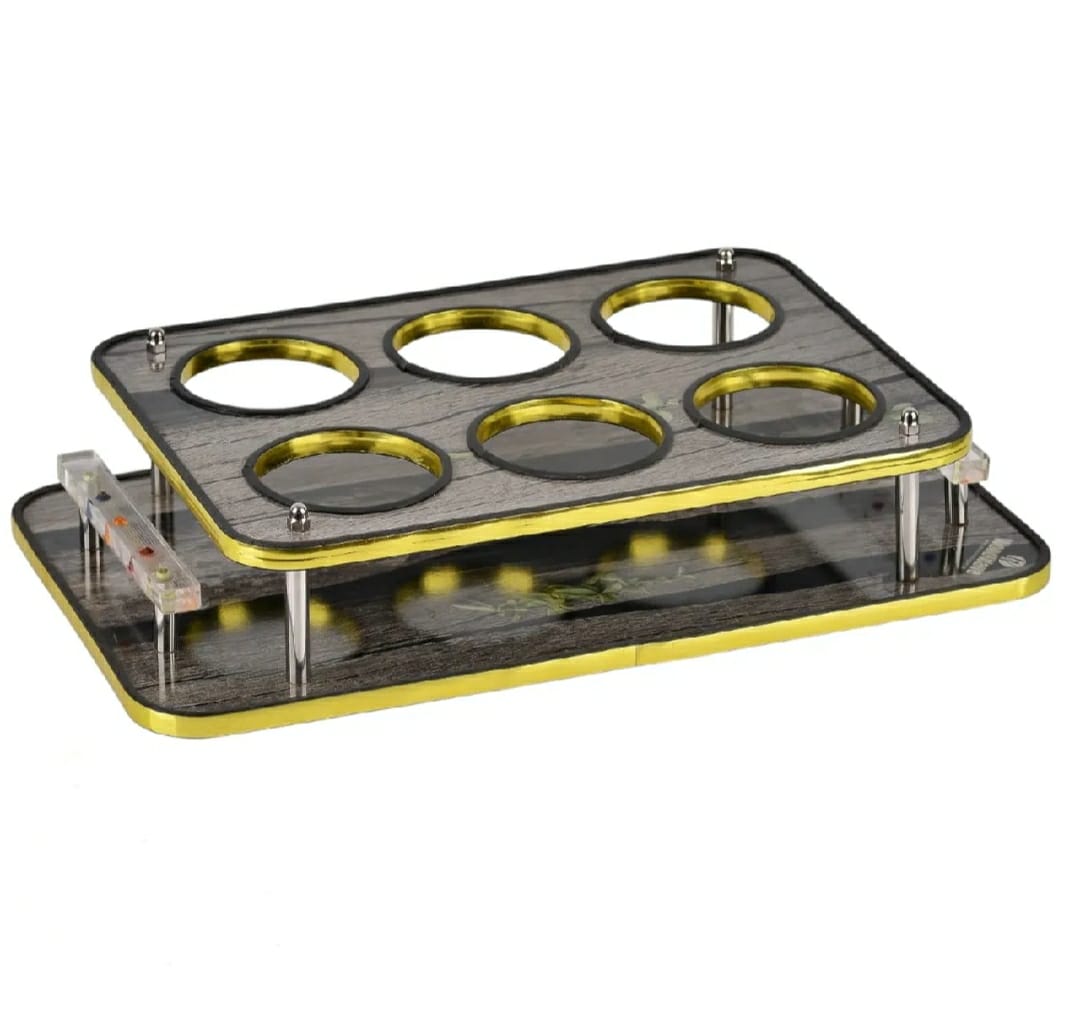 𝐋𝐮𝐱𝐮𝐫𝐲 𝟔-𝐇𝐨𝐥𝐞 𝐆𝐥𝐚𝐬𝐬 𝐒𝐞𝐫𝐯𝐢𝐧𝐠 𝐓𝐫𝐚𝐲 + 𝐅𝐫𝐞𝐞 𝐃𝐞𝐥𝐢𝐯𝐞𝐫𝐲