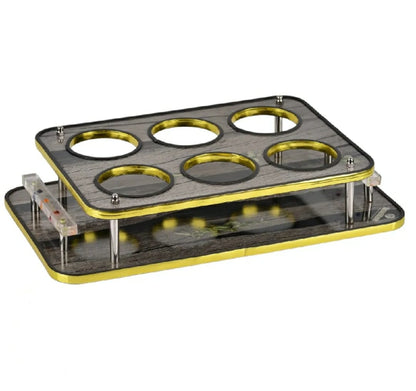 𝐋𝐮𝐱𝐮𝐫𝐲 𝟔-𝐇𝐨𝐥𝐞 𝐆𝐥𝐚𝐬𝐬 𝐒𝐞𝐫𝐯𝐢𝐧𝐠 𝐓𝐫𝐚𝐲 + 𝐅𝐫𝐞𝐞 𝐃𝐞𝐥𝐢𝐯𝐞𝐫𝐲