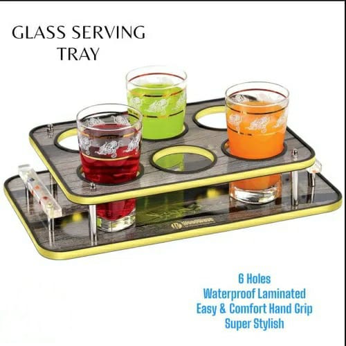 𝐋𝐮𝐱𝐮𝐫𝐲 𝟔-𝐇𝐨𝐥𝐞 𝐆𝐥𝐚𝐬𝐬 𝐒𝐞𝐫𝐯𝐢𝐧𝐠 𝐓𝐫𝐚𝐲 + 𝐅𝐫𝐞𝐞 𝐃𝐞𝐥𝐢𝐯𝐞𝐫𝐲