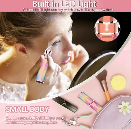 Flawless Hair Remover,2 In 1 Electric Eyebrow Trimmer , body Facial Hair Removal