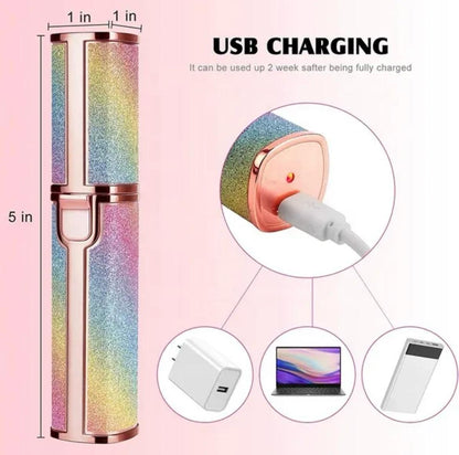 Flawless Hair Remover,2 In 1 Electric Eyebrow Trimmer , body Facial Hair Removal