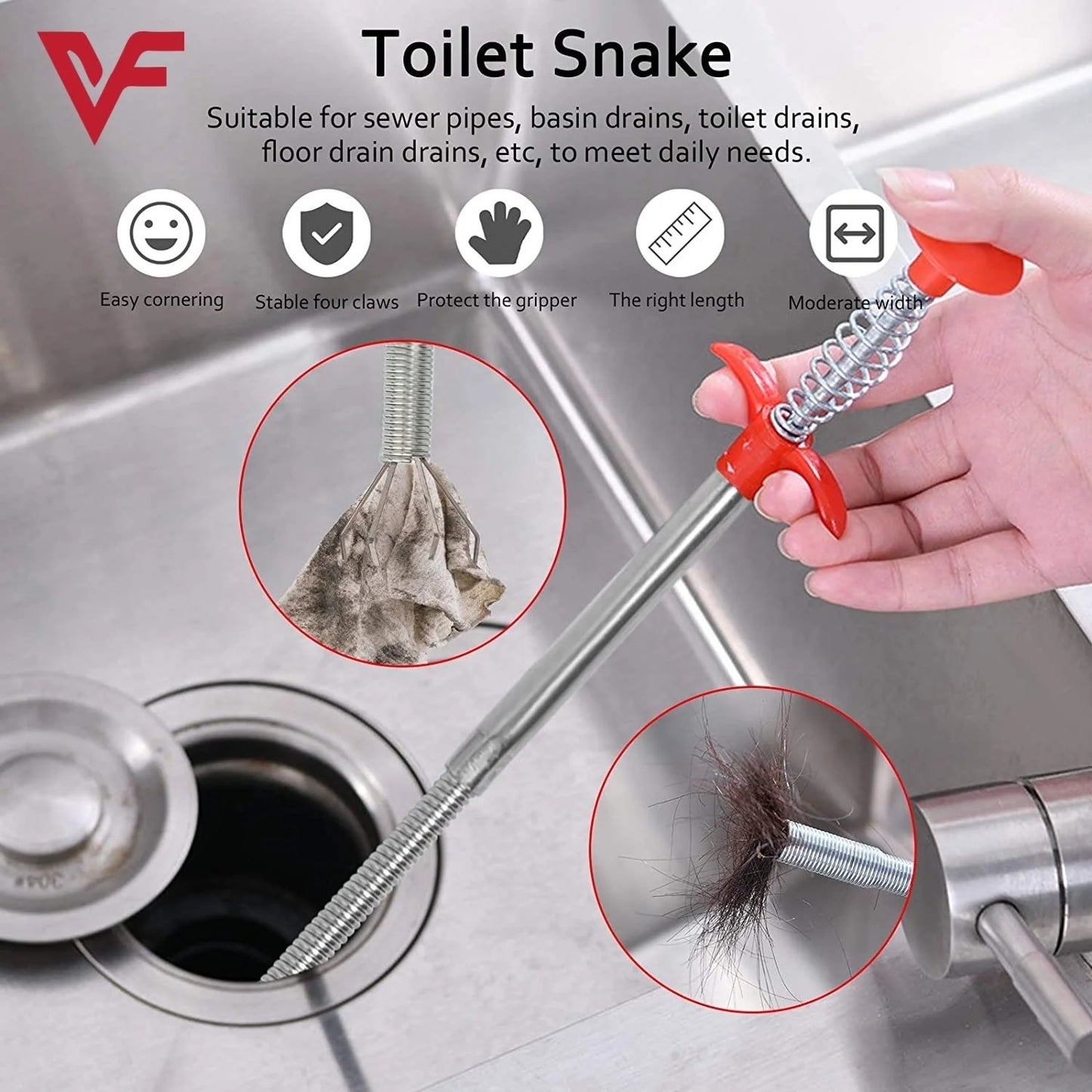 𝗙𝗹𝗲𝘅𝗶𝗯𝗹𝗲 𝗗𝗿𝗮𝗶𝗻 𝗖𝗹𝗲𝗮𝗻𝗶𝗻𝗴 𝗚𝗿𝗮𝗯𝗯𝗲𝗿 𝗧𝗼𝗼𝗹